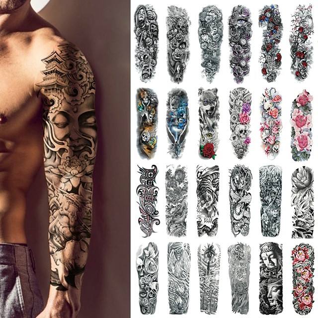 1 Pcs Valiaikaiset Tatuoinnit Klassinen Bodi Kasivarsi Jalka Water Transfer Tarra 7557099 2021 Hintaan 6 59