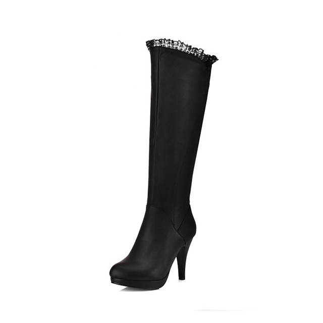 office black knee high boots