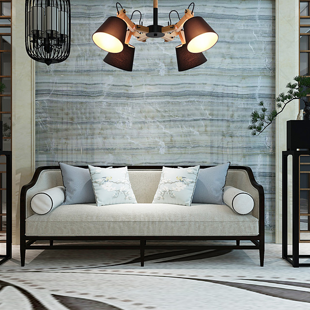 Colgante nórdico simple luz araña sputnik 4 luces lámpara de techo