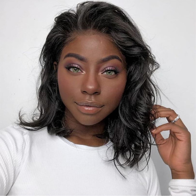 Naturalnye Volosy Lenta Speredi Parik Strizhka Bob Korotkij Bob Svobodnaya Chast Stil Brazilskie Volosy Volnistyj Chernyj Parik 130 Plotnost Volos Prirodnye Volosy 100 Ruchnaya Rabota 7648312 2020 120 99