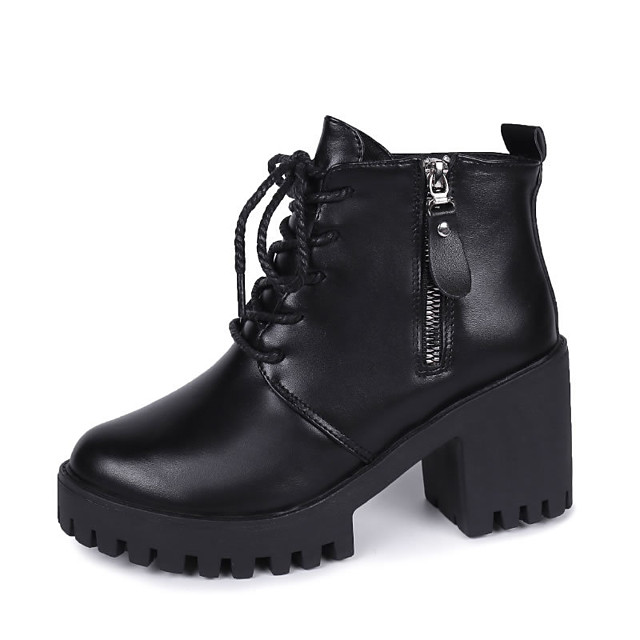women's boots with chunky heel
