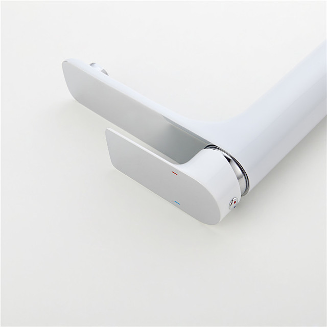 Baño grifo del fregadero - Sencilla Cromo Conjunto Central Sola manija