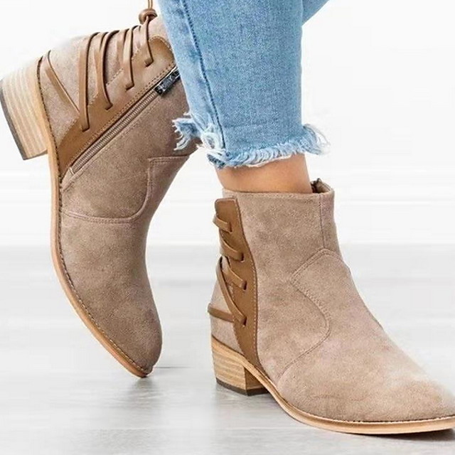 womens flat suede boots