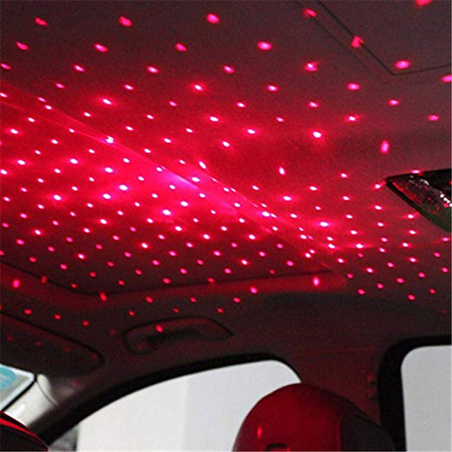 1pcs Led Car Roof Star Night Light Projector Atmosphere Galaxy Lamp Usb Decorative Lamp Adjustable Multiple Lighting Effects 21 5 15