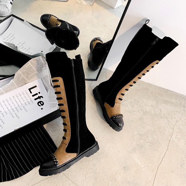 high tie boots