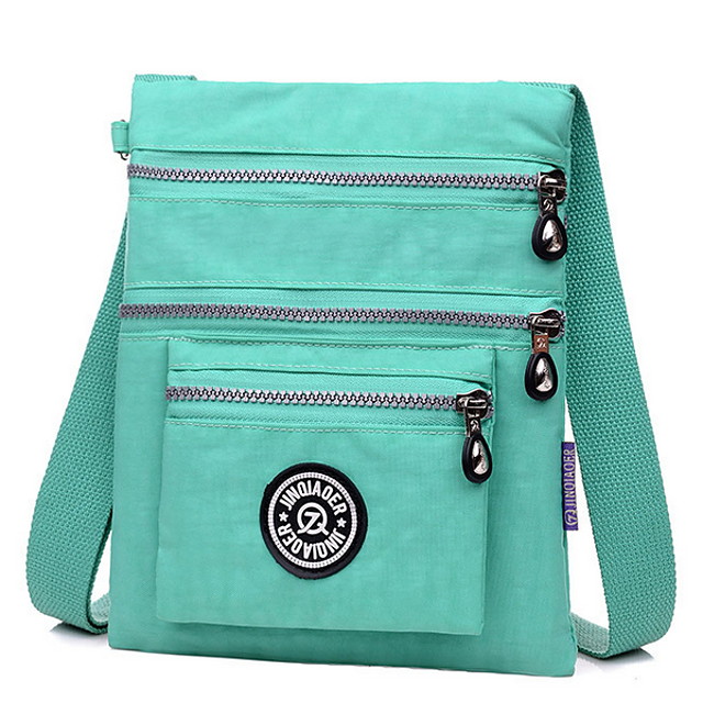 Green Nylon Crossbody Bags IUCN Water
