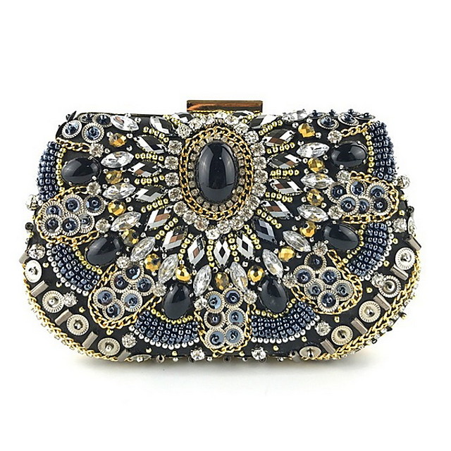 Women's Chain Patent Leather Evening Bag Solid Color Black 7761322 2021 â $30.59