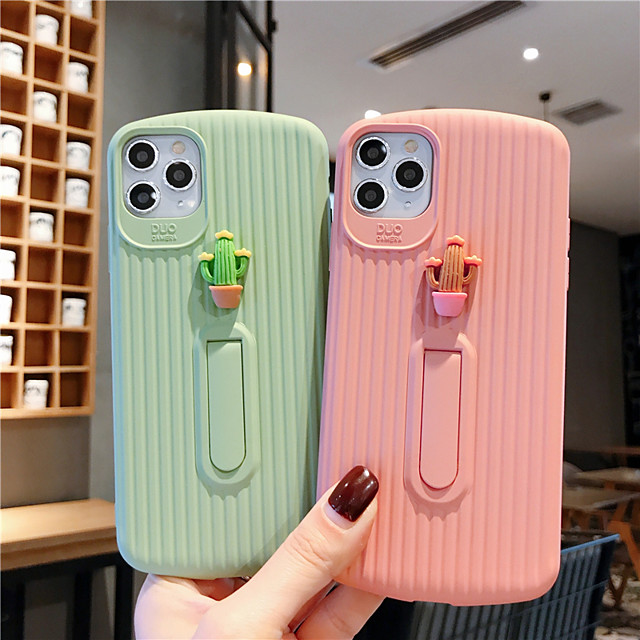 Soft Silica Gel Case for iPhone X Cute Cactus Fashion Cool Cover Skin