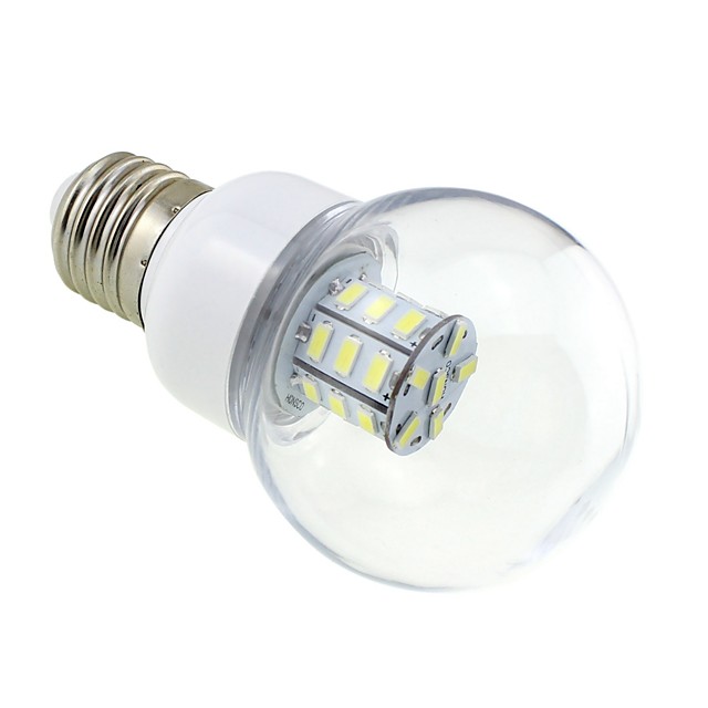 E27 led lampe ampoule boule 3w 12v 24v ac dc spotlight 27 leds 5730 smd