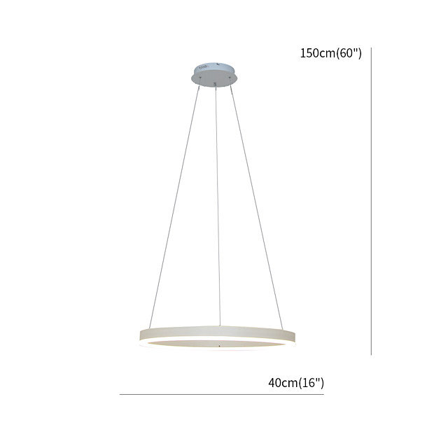 40cm Kreis Design LED Pendelleuchte moderne Deckenleuchte für Esszimmer
