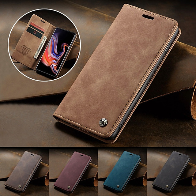 Caseme Magnetic Flip Wallet Phone Case Retro Stand For Samsung Galaxy S21 S20 Ultra A42 S20 Plus 8715