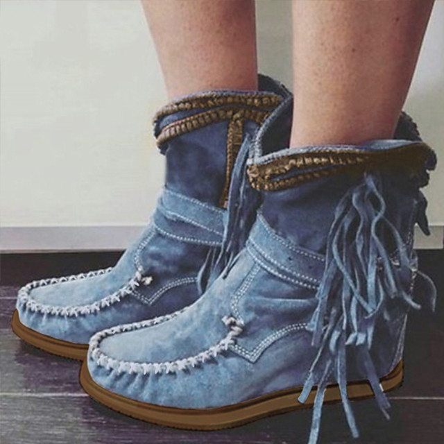 navy blue mid calf boots