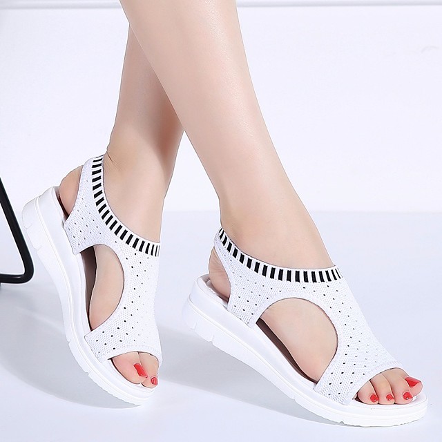 white orthopedic sandals
