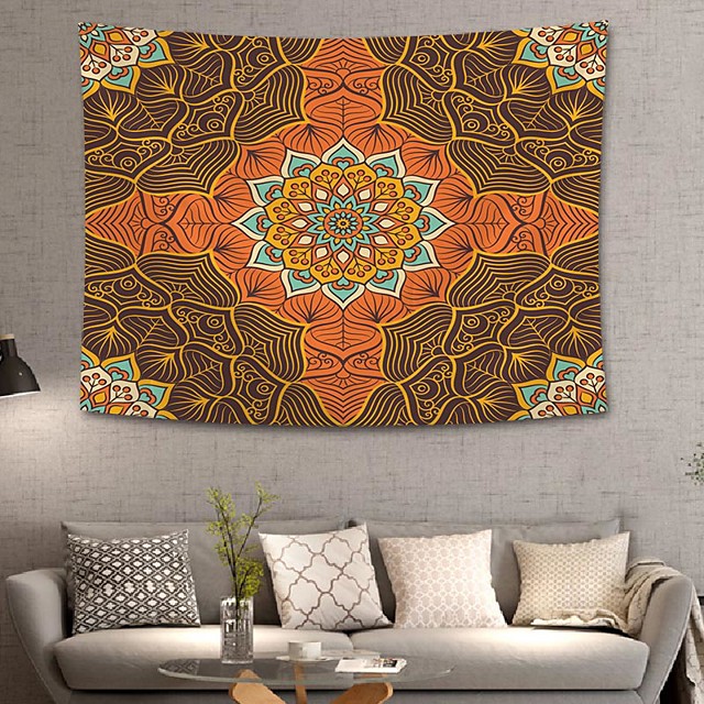 Psychedelic Lotus Tapestry Household Mural Wall Hanging Art Hippie Home Decor
