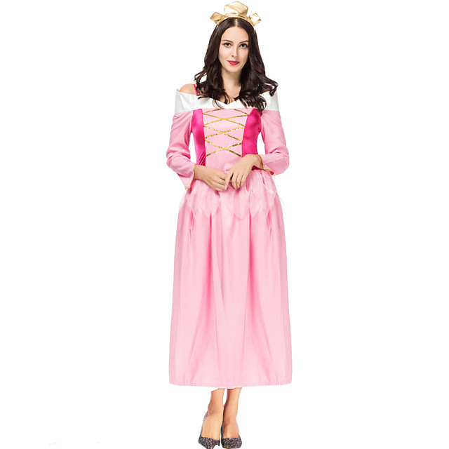 Princess Sleeping Beauty Aurora Dress Cosplay Costume Womens Movie 7741