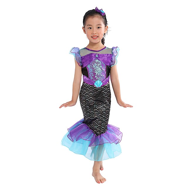 little mermaid purple dress