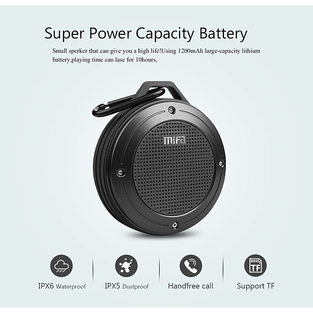 MIFA F10 Altavoz Exterior Altavoz Bluetooth Impermeable Al