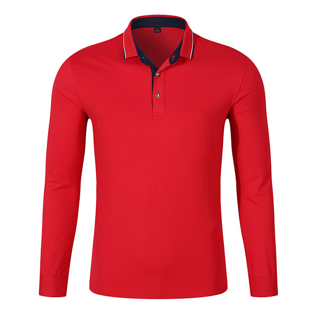 men's golf long sleeve polo shirts uk