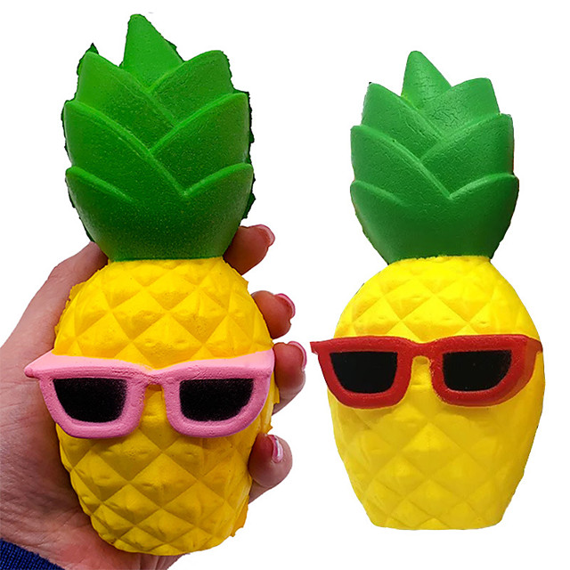 pineapple squishy with sunglasses