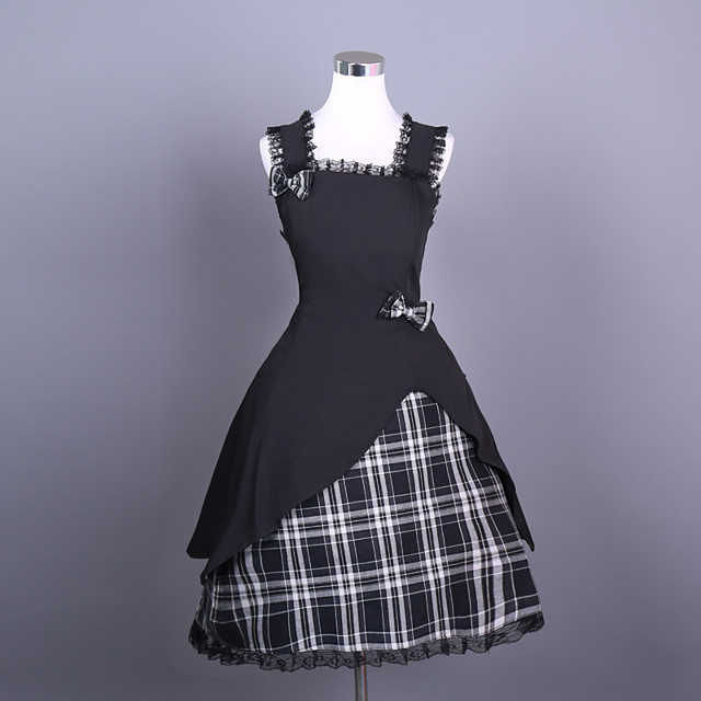 short black ball gown