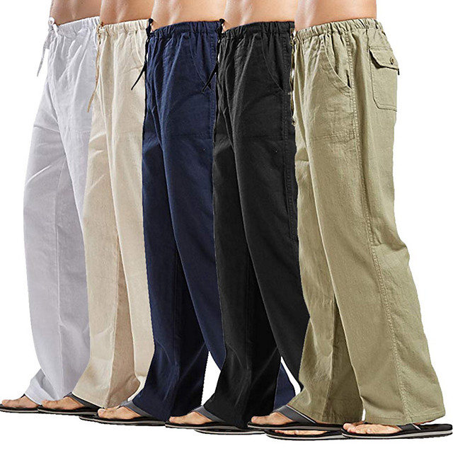 WUAI-Women Autumn Winter Elastic Waist Solid Yoga Sports Harem Pants,Loose Baggy Pants with Pockets