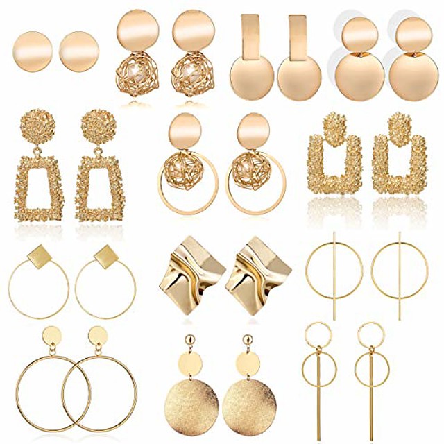 Nuevo Regalo De Navidad Grandes Perlas de Imitación Pendientes de aro oro tono Vendedor de Reino Unido