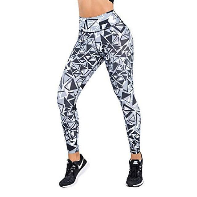 Floral Printing Yoga Pants Ankle Length Super Soft Stretchy Leggings Fitness Sports Workout Tights by JMETRIE