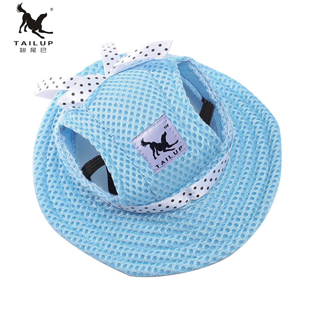 dog hat pet baseball cap/ dogs sport hat / visor cap with ear holes and