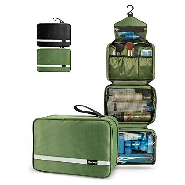 travel toiletry bag for men - hanging toiletry bag with 4 compartments ...