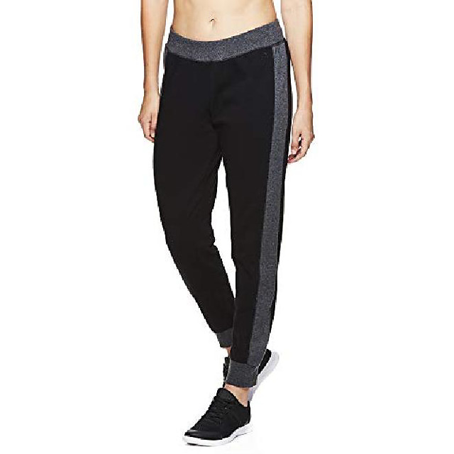 women's jogger running pants mid rise waist jogging yoga & workout