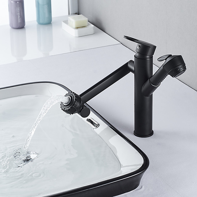 Bathroom Sink Faucet Rotatable / Pull out / Pullout Spray