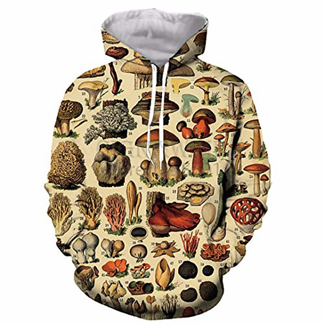 popular mushroom collage hoodies unisex 3d print most streetwear 2 5xl ...