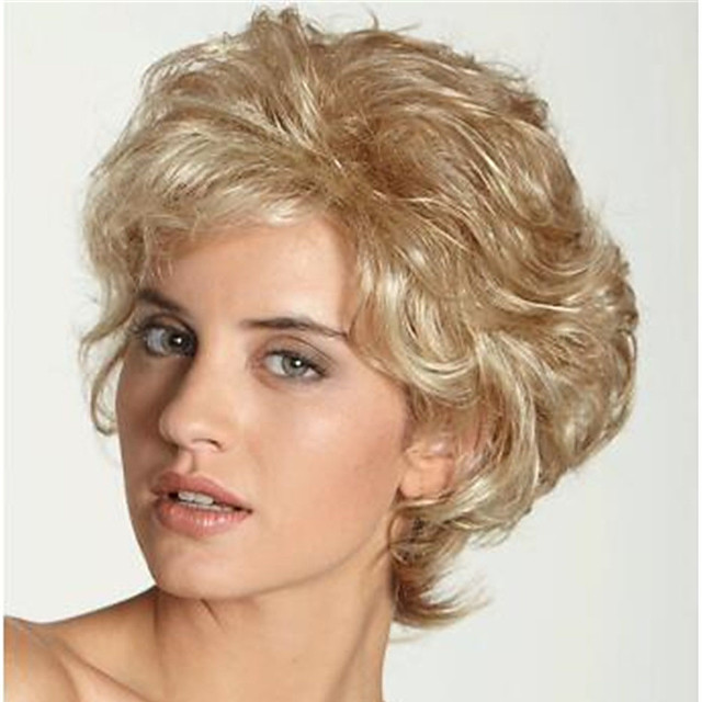 Synthetische Perucke Lockig Federnde Locken Kurze Bob Perucke Blond Kurz Dunkelbraun Blond Synthetisches Haar Damen Modisches Design Klassisch Cool Blond Dunkelbraun 8309524 2021 18 69