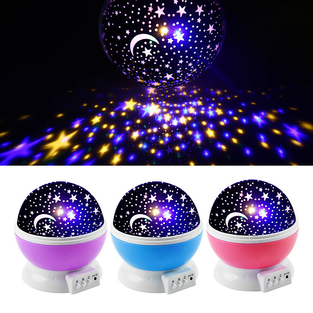 Romantic Starry Sky LED Projector USB Night Light Kids Luminous Toys Gifts TT