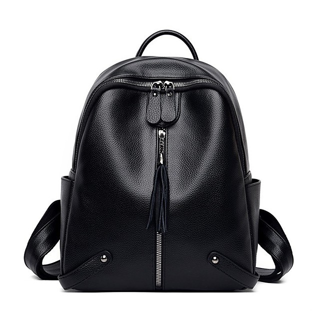 Women's Leather PU School Bag Rucksack Commuter Backpack Large Capacity ...