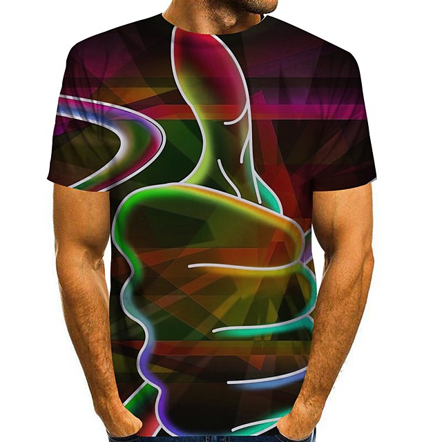 Tie dye hand-dyed reflection mirror image abstract tribal ink blot test T-shirt size M