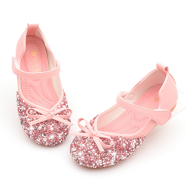 Girls' Heels Flower Girl Shoes Princess Shoes School Shoes Rubber PU ...