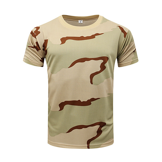Men's Hunting T-shirt Tee shirt Camouflage Hunting T-shirt Camo ...