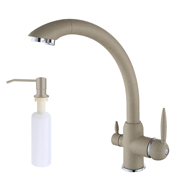 Küchenarmatur - zwei Griffe ein Loch galvanisiert Standard Standard