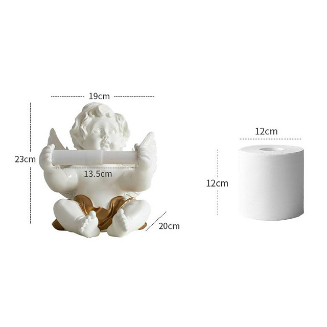 Cute Paper Towel Holder Resin Living Room Paper Roll ...