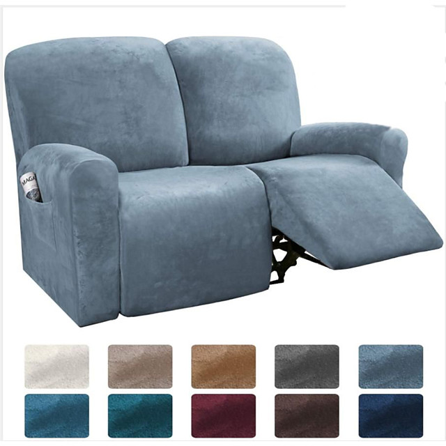 Recliner Cover For 3 Seater Velvet Slipcover Soft Protector 8 Piece Chair Couch With Side Pocket Brown Home Kitchen Slipcovers Emosens Fr - 3 Seater Recliner Slipcovers Recliner Cover For 3 Seater Velvet Slipcover Soft Protector 8 Piece Chair Couch With Side Pocket Brown Home Kitchen Slipcovers Emosens Fr - 3 Seater Recliner Slipcovers