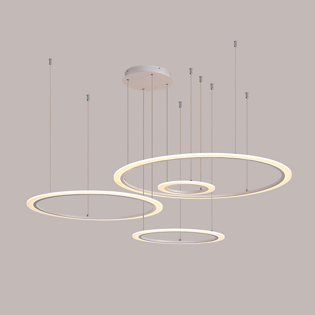 luces colgantes led diseño circular diseño moderno para sala comedor
