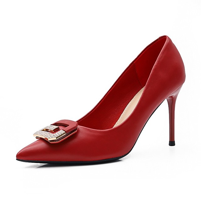 Tacones rojos cerrados Clearance