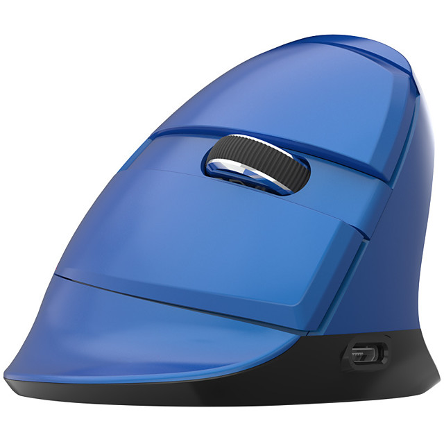 delux m618zd left hand bluetooth wireless mouse ergonomic optical