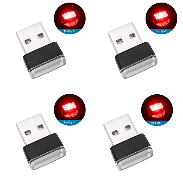 otolampara 4pcs mini usb licht led modellierlicht auto umgebungslicht