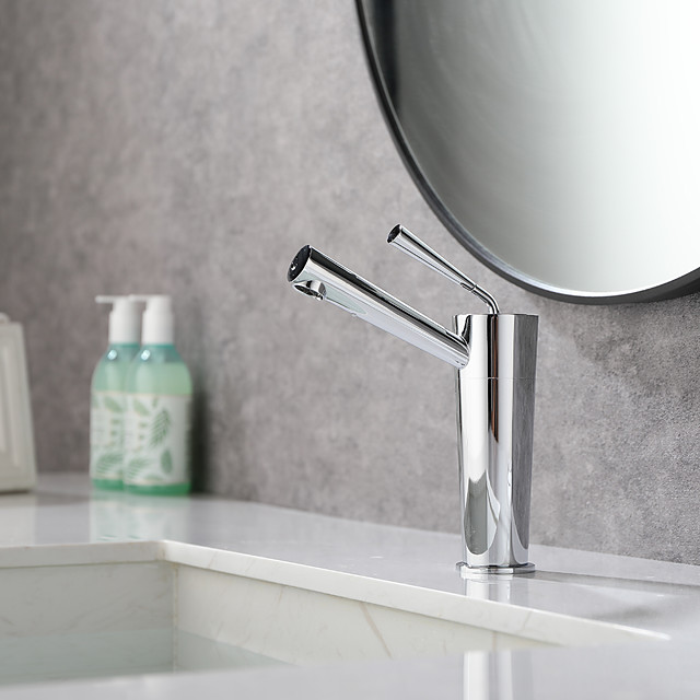 Baño grifo del fregadero - Clásico Níquel Cepillado / Galvanizado