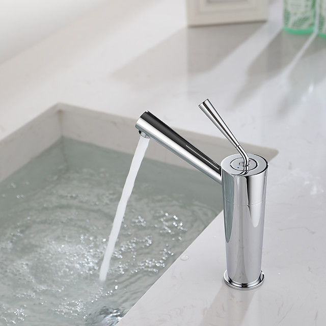 Baño grifo del fregadero - Clásico Níquel Cepillado / Galvanizado