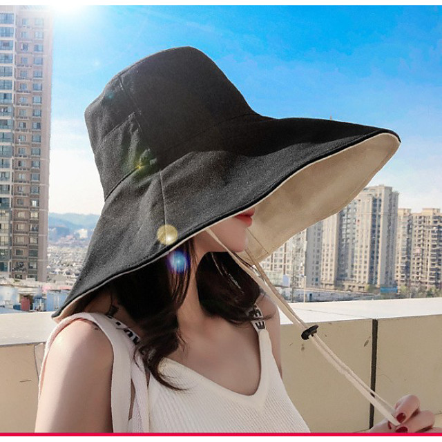 Chapeau de Soleil Plage Homme Femme Bob Chapeau de Seau Bassin