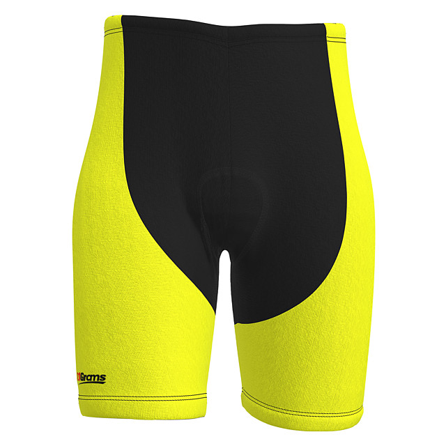 yellow cycling shorts