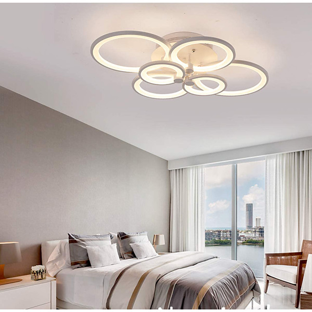 LED-Deckenleuchte 4 6 8 Köpfe nordischer Stil App-Steuerung mit 2,4 g